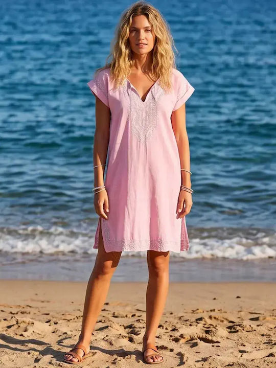 Bode Damenbademode Kaftan Rosa