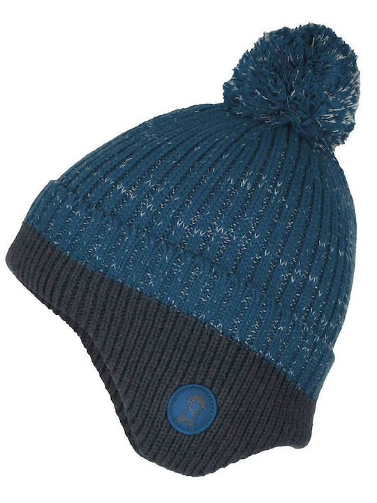 Kinder Beanie Gestrickt Blau