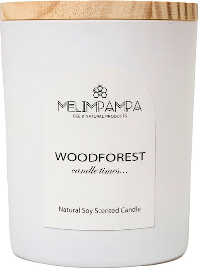 MeliMpampa Aromatic Soy Candle In Jar With Woodforest Scent 205gr MeliMpampa Aromatic Soy Candle In Jar With Woodforest Scent 205gr