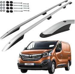 Roof Rails Opel Vivaro Renault Trafic Talento Nv300 2014 Long Silver Roof Rails Opel Vivaro Renault Trafic Talento Nv300 2014 Long Silver