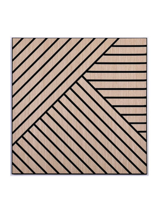 Panouri Decorative 3D De Perete Din MDF Autoadezive / Cu Adeziv Negru 60x60x1cm