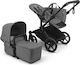 Bugaboo Donkey 6 Complete Reversible 2 in 1 Baby Stroller Suitable for Newborn Black/Moon Grey