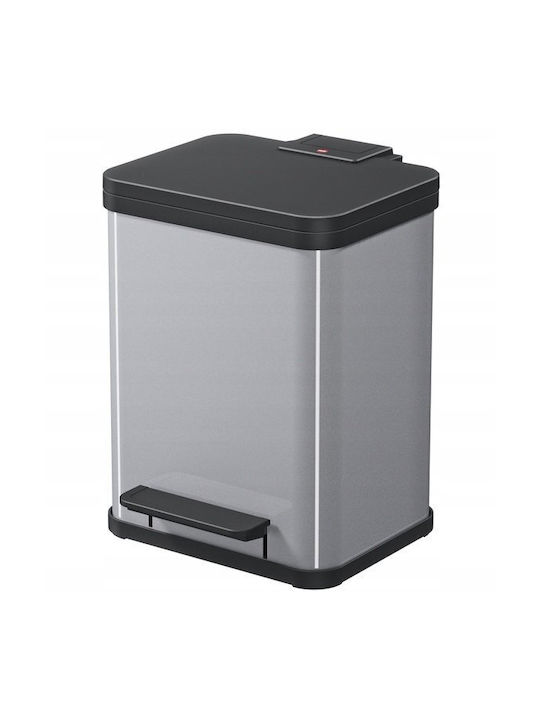 Hailo Hailo Mülleimer Aus Inox Mit Pedal Graue 17lt