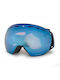 Witeblaze Μάσκα Σκι & Snowboard Ενηλίκων Μπλε με Φακό σε Μπλε Χρώμα