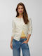 Long Women's Knitted Cardigan with Buttons Birch