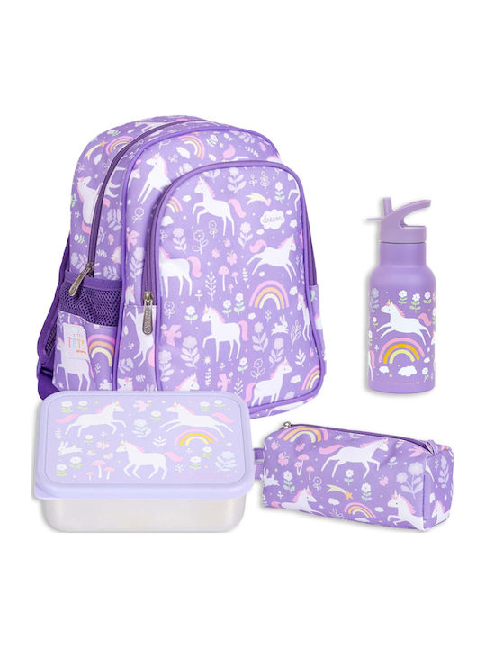 A Little Lovely Company Set școlar Violet