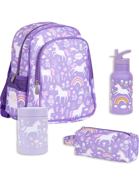 A Little Lovely Company Set școlar Violet