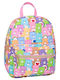 Vintage Lovers School Backpack For Elementary Pink 21 x 8 x 27cm