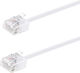 Powertech U/UTP Cat.6a (Gigabit) Καλώδιο Δικτύου Ethernet 0.25m Λευκό