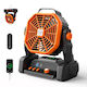 Roza Ventilator Elektrisch / USB und Powerbank Orange