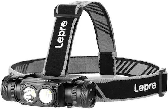 Lepro Rechargeable LED Headlamp IP65 with Maximum Brightness 1000lm