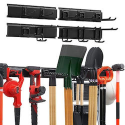 Tool Utensil Organizer Max 363 Kg 4 Rails 10 Hooks Length 167 Cm