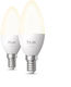 Philips Smart Λάμπες Philips Hue LED 3.7W για Ντουί E14 Θερμό Λευκό 2τμχ