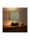 Inspiral Tree Stoff Tischlampe für E27 Fassung mit grünem Hut und Basis