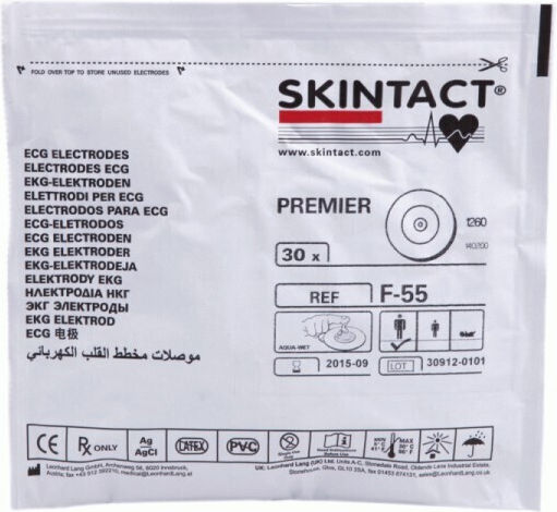 Electrodes Cardiogram Diameter 55mm Package 30 Pieces Skintact F55