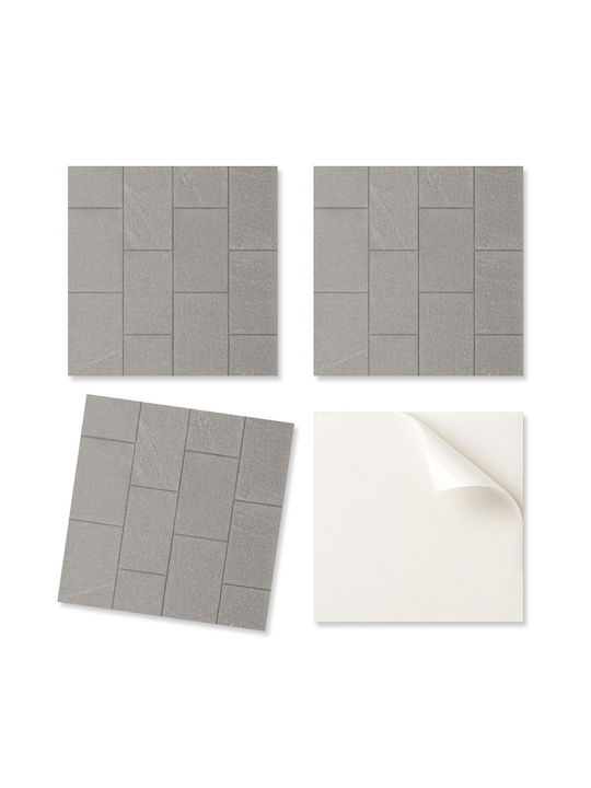 Set Of Vinyl Tiles Stone Tile Design Easy Installation 9x30x30 Cm