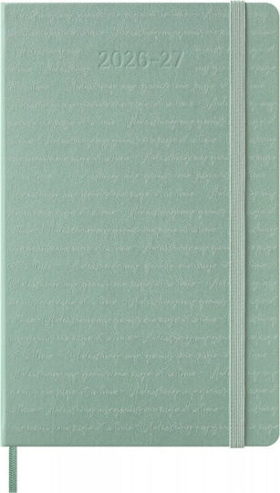 Moleskine Wöchentliches Tagebuch 2026-2027 18 Monate Mit Hartcover Große 13x21 Salbeigrün