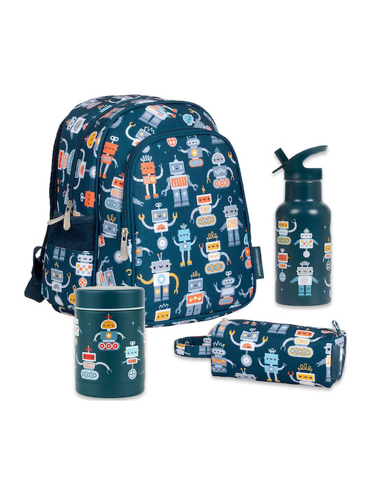 A Little Lovely Company Schulset Blau