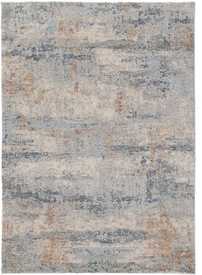 Royal Carpet Nova 804a Rectangular Shaggy Light Grey Rug 140x190cm