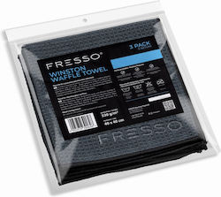 Fresso Lavete din Microfibră de Curățenie / Uscare 320gsm Transparent 40x40cm 3 buc