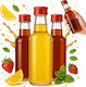 5x Monopol 200ml Sticlă Mică + Capac