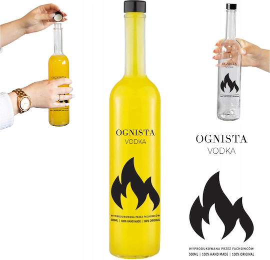 Futura 500ml Fire Vodka Bottle Vodka Bimber Glass Bottles Printing