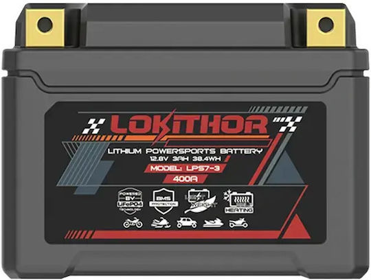 Motorradbatterie Lithium Lokithor Lps7-3 12.8v 3ah