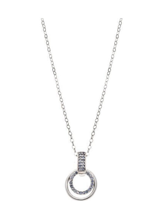 Senza Double Necklace Made of Silver