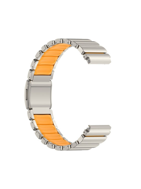 Huawei Watch Ultimate 2/Watch GT Runner 2/Watch GT 6 Pro 46mm Strap Titanium Alloy Rubber Titanium Orange