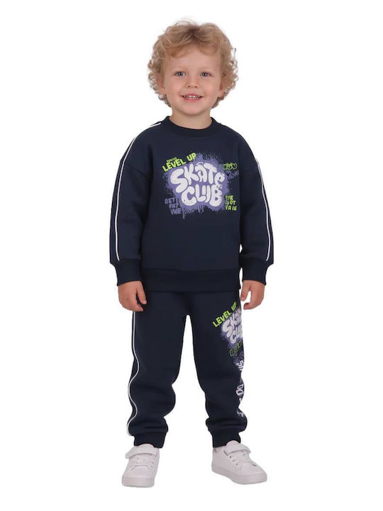 Joyce Kids Sweatpants Set Anthracite "Skate Club"
