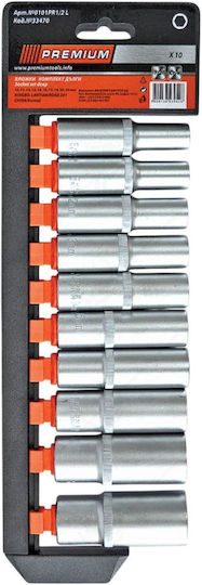 Premium Ratchet with Sockets 1\2" 10 Pieces