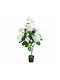 Hortensia Artificială Albă Plantă În Ghiveci 120cm 87221-1