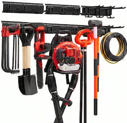 Organizator pentru unelte și ustensile Greutate maximă de încărcare 272 Kg 3 șine 9 cârlige Lungime 126 Cm Organizator pentru unelte și ustensile Greutate maximă de încărcare 272 Kg 3 șine 9 cârlige Lungime 126 Cm