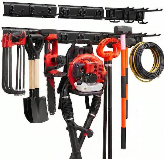 Tool Utensil Organizer Max 272 Kg 3 Rails 9 Hooks Length 126 Cm