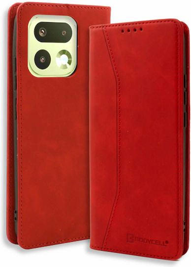 Bodycell Handyhülle Aus Synthetisches Leder / Rote Lederhülle (Realme 16 Pro)