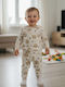 Babydom Set Salopete De Dormit Cu Pantaloni Ecru