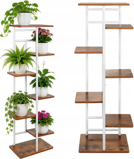 Suport Metalic Alb Pentru Plante 120x42x23.5cm