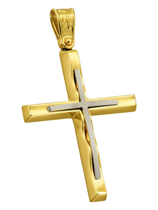 Senzio Belibasakis Men's Gold Cross 14K Without Chain