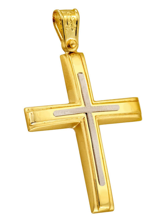Senzio Belibasakis Men's 14K Gold Cross with Chain