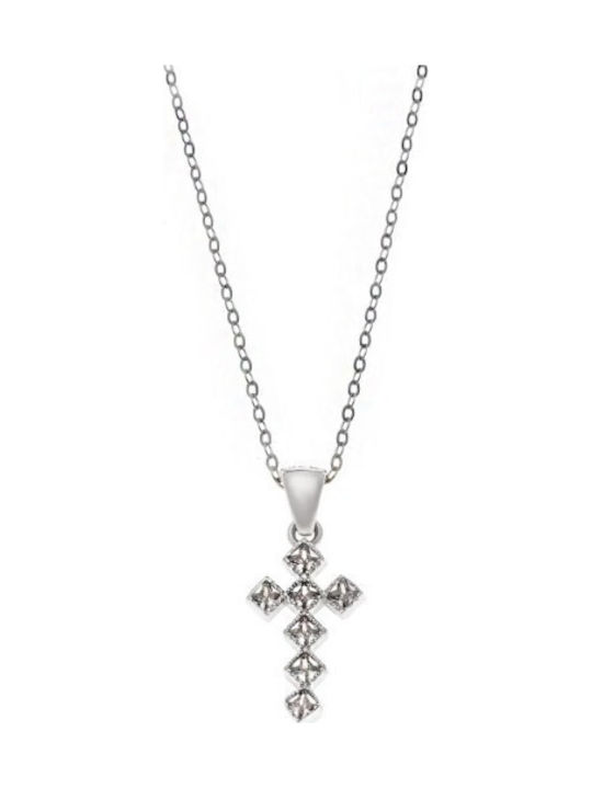 Senza Women's Cross Silver Without Chain