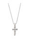 Senza Women's Cross Silver Without Chain