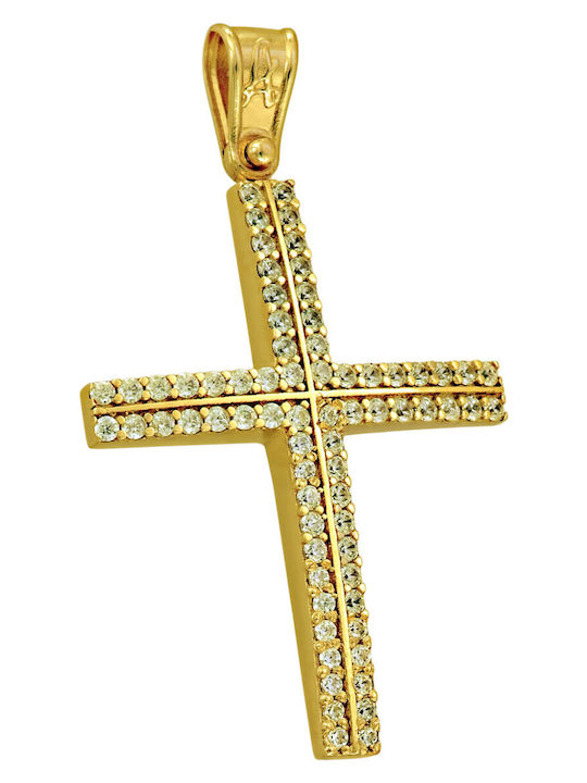 Senzio Belibasakis Women's Gold Cross 14K Without Chain