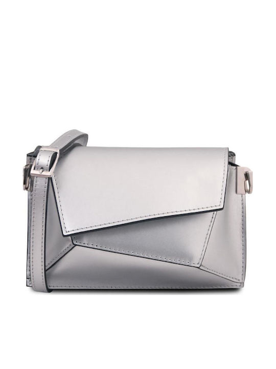 Tuscany Leather Leather Women's Flap Bag Silver