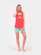 Vienetta Secret Summer Women's Pyjama Set Fuchsia