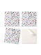 Easy Assembly Vinyl Tile Set Abstract Mosaic Pattern 4x50x50 cm