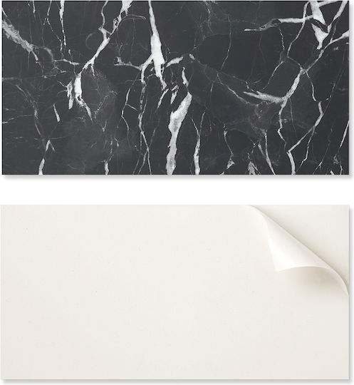 Set Of Vinyl Tiles Decorative Marble Design Kitchen Or Bathroom 6x60x30 Cm