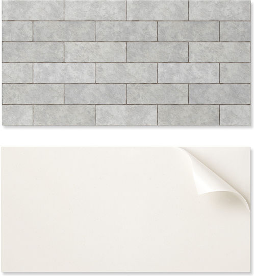 Vinyl Floor Tile Set 3D Brick Pattern 6x60x30 Cm