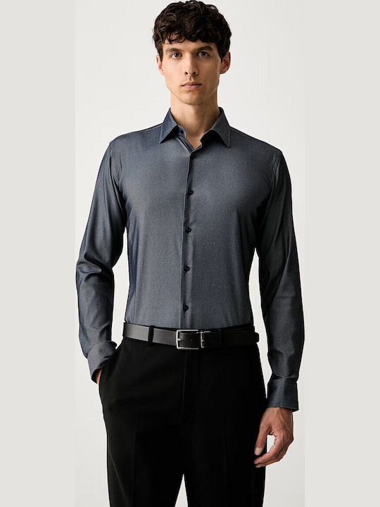 Boss Fit Μακρυμάνικo Πουκάμισο σε Στενή Γραμμή ...