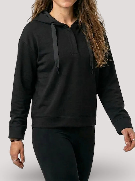 Vero Moda Long Women's Sweatshirt Hooded Black