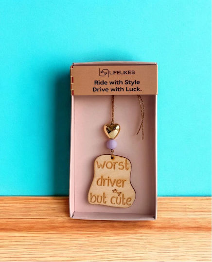 Lifelikes Car Accessories Wooden Worst Driver